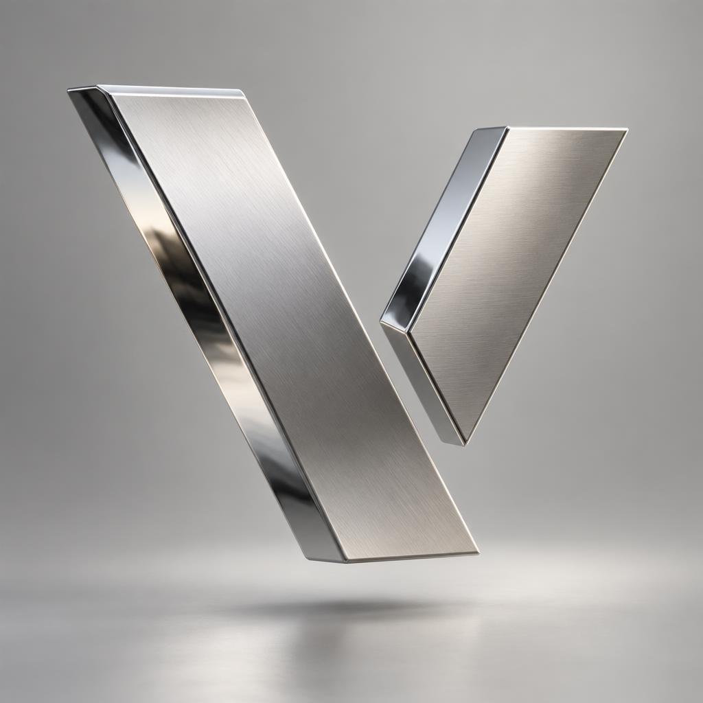Logo Visolu en chrome et platine